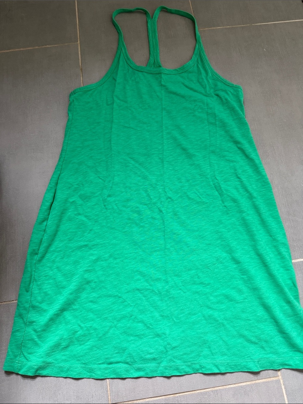 J. Crew Emerald Green Racerback Mini Dress